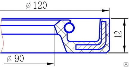 Фото Сальник 90х120х12 (АСК)