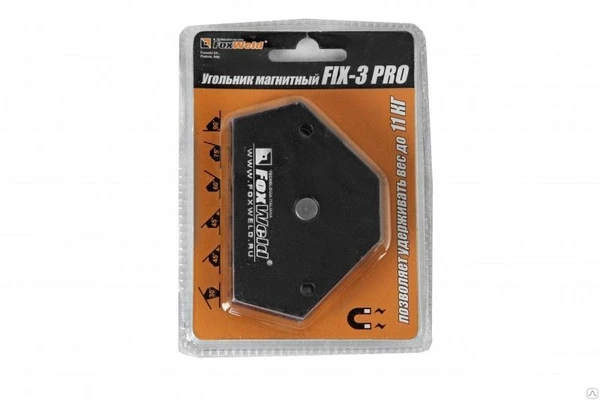 Фото Угольник магнитный FIX-4 Pro (30/45/60/75/90/135 град., до 22кг) FoxWeld Уг