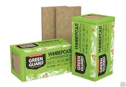 Фото Минеральная вата GreenGuard 5,76 м2, толщина 50