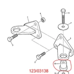 фото 123/03138 Mouting, подушка под двигатель для JCB 3CX, 4CX.Запчасти JCB