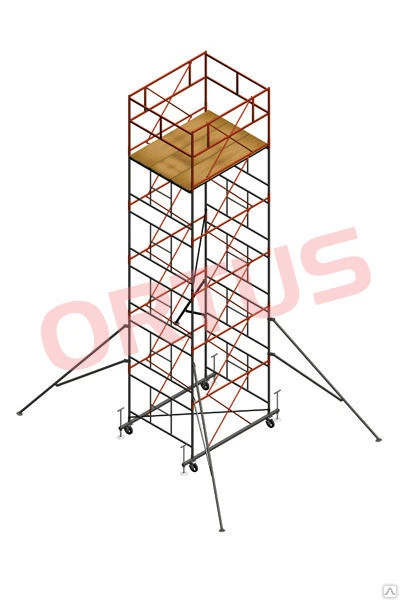 Фото Вышка ORTUS 500 1.5х2 MAX нагрузка 600кг / 1Б.Б + 7 секций