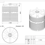 Фото №2 Емкость пластиковая вертикальная V-10000