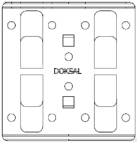 Фото Кляммер рядовой с дистанциром AISI 201 Doksal 1,2 мм KDK-141