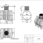 Фото №3 Подземная емкость D 2000 литров