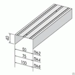 фото Профиль направляющий ПН-6 (100*40)=3м
