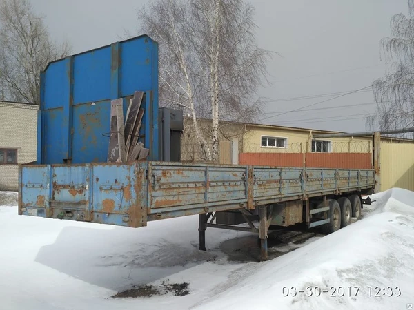 Фото СЗАП93282 полуприцеп бортовой к тягачу 12-ти метровый 2006г.