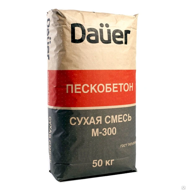 Фото Cухая смесь Da?er М-300 Пескобетон 25 кг