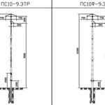 фото Опора ЛЭП стальная из гнутого профиля ПС10Ф-9.3ТР