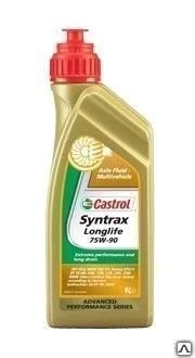 Фото Масло трансмиссионное синтетическое Castrol Syntrax Longlife 75W-90, 1 л