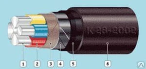 Фото Кабель силовой АВБбШв(АВБШв)