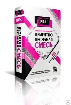 Фото Цементно-Песчаная смесь «РЕАЛ» М150 25 кг