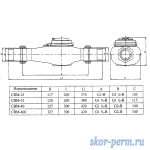 Фото №3 Счетчик воды 40 БЕТАР СВМ-40, со штуцерами, (L=300 мм)