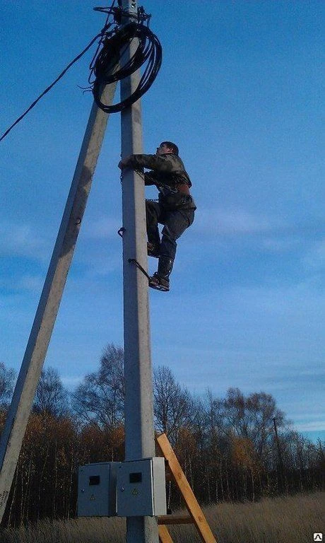 Фото Установка щитков учета подключение к ВЛИ 0,4кВ