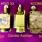 фото Концевой выключатель с роликом Zander Aachen type MSG 33 в Москве