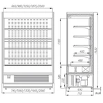Фото №2 Пристенная витрина Carboma Cube 1930/710 ВХСп-0,6