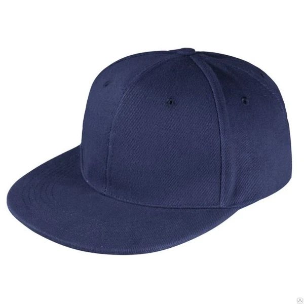 Фото Бейсболка Unit Snapback с прямым козырьком, темно-синяя