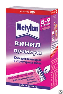 Фото Клей обойный "Metylan" Винил Премиум 500гр 12шт/уп (1035162)