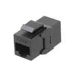 фото Адаптер проходной (coupler) RJ-45(8P8C) формата Keystone Jack кат. 6 4 пары CA2-KJ-C6-BK черн. Hyperline 444915