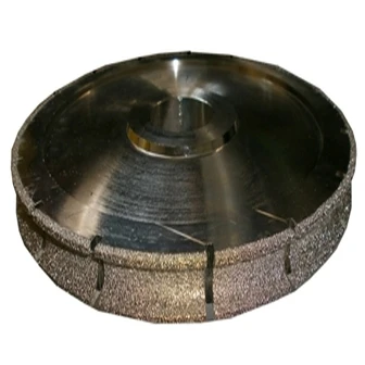 Фото Фреза HXDW005 Vacuum brazed канелюрная профиль V d300хh22х60мм grit 30/40