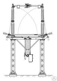 Фото Разъединитель горизонтально-поворотного типа РГ-220 (УХЛ1)
