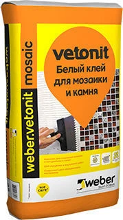 Фото Клей для плитки weber.vetonit mosaic ,25кг.