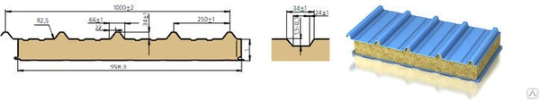 Фото Кровельная сэндвич-панель