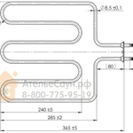 Фото №4 ТЭН Harvia ZSK-690 (1500 W, для печей KIP/KV/M/V)