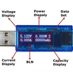 фото USB тестер (измеритель напряжения, тока, мощности, ёмкости, нагрузки)