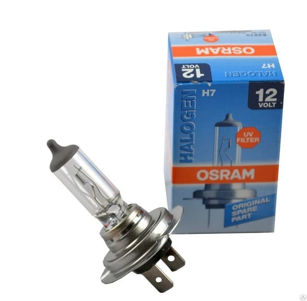 Фото Лампа фары галогеновая Н7 12В-55 OSRAM (Германия) 64210