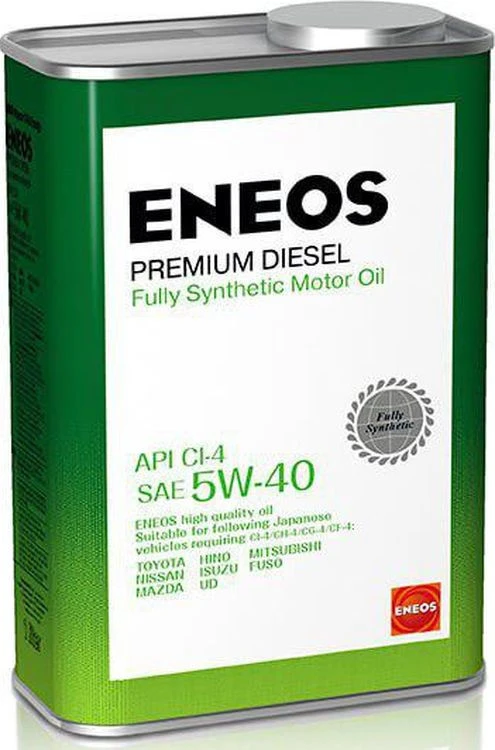 Фото Масло моторное ENEOS Premium Diesel 5W-40 1 л. CI-4