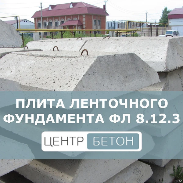 Фото Плиты ленточных фундаментов ФЛ 8.12.3