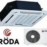 фото Кассетный кондиционер Roda RS-CS18BB / RU-18BB1 5400 Вт Завод MIDEA