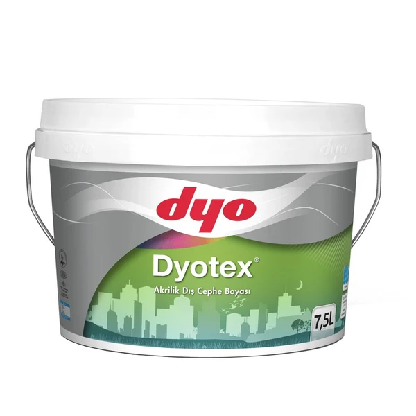 Фото Краска фасадная силиконовая Dyotex DYO белая база А 7,5л