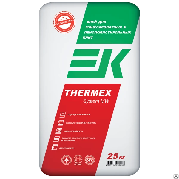 Фото Клей для минераловатных и пенополистирольных плит EK THERMEX System MW