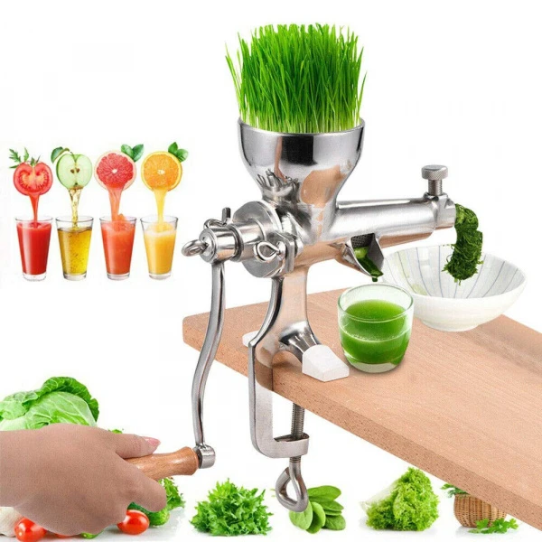 Фото Соковыжималка ручная шнековая AKITAJP wheatgrass juicer manual SS сок витграсс из трав, зелени, ростков пшеницы, домашняя механическая в Москве