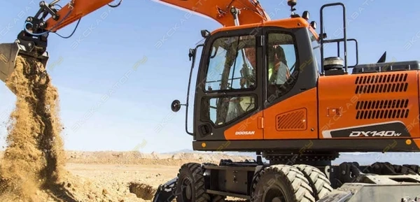 Фото Аренда колесного экскаватора Doosan DX140W, Москва