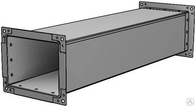 Фото Воздуховод прямоугольного сечения на фланцевом соединении 0,8 мм