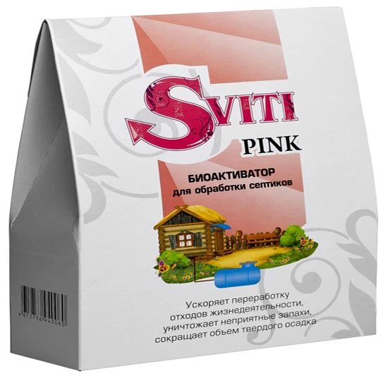 Фото Биоактиватор Sviti Pink средство для дачного туалета шамбо