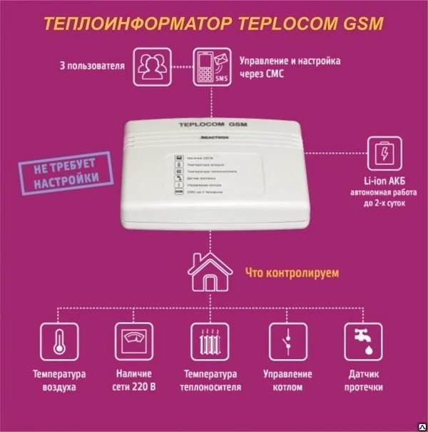 Фото Теплоинформатор Teplocom GSM