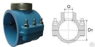 Фото Седелка водопроводная врезка ду 160\4