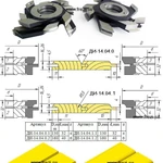 фото ДИ-14.04.0(1) Комплект фрез для изготовления деревянной вагонки в Москве
