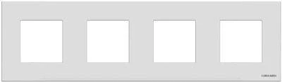 Фото Рамка 4-м 8мод. Zenit бел. ABB 2CLA227400N1101