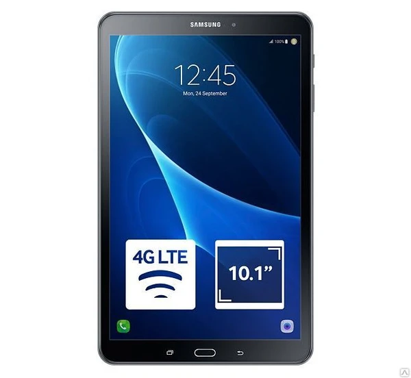 Фото Планшет 10.1" Samsung Galaxy Tab A SM-T585N, 16Gb, LTE, Android, 
черный