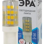 фото Лампа светодиодная JCD-5w-220V-corn ceramics-840-G9 400лм ЭРА Б0027864