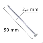 фото Гвозди строительные 2,5*50мм