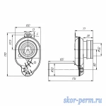 Фото №2 АНИ U0605 Сифон для писсуара с горизонтальным выпуском D50