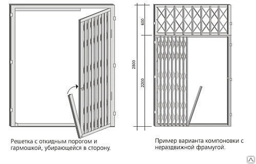 Фото Решетка раздвижная по размерам заказчика