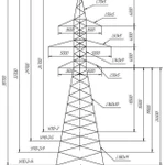 фото Промежуточная опора ВЛ 35 кВ