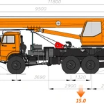 Фото №3 Автокран Галичанин КС-55713-5к-3 г/п 25 тонн на шасси автомобиля КАМАЗ-43118 (6 х 6)