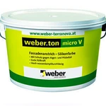 фото Фасадная силиконовая краска с микроволокном Weber.ton micro V, 25 кг